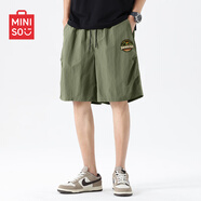 MI工裝褲子男夏季冰絲山系機(jī)能沖鋒褲五分運(yùn)動短褲A 【單件裝】軍綠(日出時(shí)刻褲標(biāo)) 2XL 185