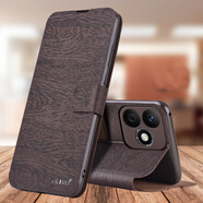 ALIVO適用榮耀X60i手機殼榮耀X60防摔x60pro保護皮套華為honorx60翻蓋全包外殼榮耀x60男X6o新款女X60i 【榮耀X60i】橡木棕+保護膜