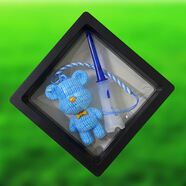 【5支裝】防丟失高爾夫Tee可愛(ài)公仔熊吊墜GOLF TEE 個(gè)性球座盒裝 5盒藍色