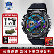 卡西歐（CASIO）男表黑金GSHOCK雙顯運動(dòng)防水腕表送男友石英電子手表禮物 GM-110B-1AP【男神同款】