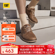 CAT卡特休閑皮鞋男士復(fù)古工裝輕戶外軟牛皮防滑通勤鞋P725212N3AMC29 淺褐 39