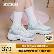 斯凱奇（Skechers）女鞋秋冬奶油蜜糕鞋厚底增高拼色老爹鞋網(wǎng)面透氣休閑熊貓鞋177233 木炭灰色/多彩色/GRMT 35 偏大建議選小半碼