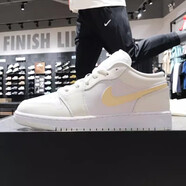 耐克【極速發(fā)貨】Air Jordan 1 Low AJ1低幫鐳射板鞋 FQ9112-100 FV8486-181  淡黃 36