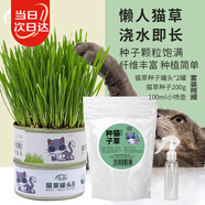 壽禾 貓草種子種苗小麥種子土培水培盆栽種植罐頭 貓草種子罐套裝B款