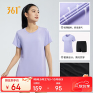 361°跑步運(yùn)動(dòng)套裝女士夏季衣服新款休閑短袖短褲兩件套662414001H-4