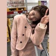 馨悠潔小香赫本風(fēng)短裙裙子女早秋季穿搭年秋冬裝搭配一整套 【粉紅色套裝】【小香風(fēng)/歐美/風(fēng)情萬(wàn)種/教資面試穿 S