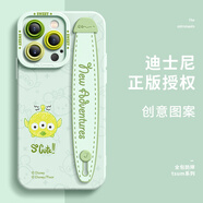 迪士尼（Disney）適用蘋(píng)果16Promax手機殼13新款iphone14防摔全包可愛(ài)卡通腕帶支架plusiPhone15Pro女7網(wǎng)紅12創(chuàng  )意11 淡青色【三眼怪】腕帶支架款丨天使眼鏡頭 iPhone_11_Pro_Max
