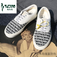 啄木鳥帆布鞋男女鞋低幫經(jīng)典春季男學(xué)生情侶運(yùn)動鞋子男 fog鞋子半印 40