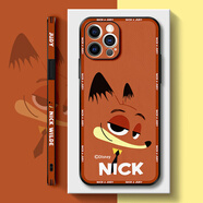 迪士尼（Disney）適用蘋(píng)果14手機殼13新款magsafe磁吸iPhone朱迪12防摔15全包pro保護套promax尼克11皮紋max情侶8pl 黑色-迪士尼尼克 iPhone SE(第二代)