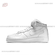 耐克（NIKE） Air Force 1 Mid AF1 男女空軍一號(hào)高幫白色板鞋QZ CW2289 女款白色366731-100 輕微偏小， 36