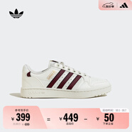 adidas NY 90 STRIPES經(jīng)典運動板鞋男女阿迪達(dá)斯三葉草 漢玉白/紅色/金色   37
