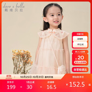 戴維貝拉兒童連衣裙夏裝女童漢服裙子女寶寶中國風(fēng)網(wǎng)紗裙