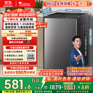 小天鵝（LittleSwan）波輪洗衣機全自動(dòng) 8公斤 一級能效 除菌螨 家電國家補貼20% 【TB80V26DT】 宿舍租房神器 以舊換新