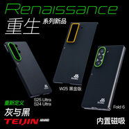 Evutec重生適用于三星Fold6W25S25US24U編織類(lèi)凱夫拉一體鏡頭框磁吸男商務(wù)手機殼保護套 重生系列 三星GalaxyS24Ultra