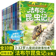 法布爾昆蟲記繪本注音版盒裝全套10冊 正版幼兒園昆蟲繪本老師推薦3-6讀物親子閱讀啟蒙寶寶故事書適合3到4-5歲寶寶的小班三歲兒童書籍圖書法布爾昆蟲記科普經(jīng)典必讀小學生一二年級必讀課外書兒童文學讀物