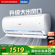 海爾（Haier）空調1匹掛機一級能效變頻速冷暖護眠自清潔大風(fēng)量防直吹凈化除菌KFR-26GW/B1KPB81U1