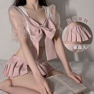 瑰若情趣內(nèi)衣性感純欲睡衣服高檔制服誘惑夫妻刺激方便房事情侶戰(zhàn)袍女 JK超短裙套裝+白絲】情人節(jié)sm羞恥大尺度qqny