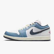 耐克（NIKE）Air Jordan 1 Low AJ1低幫男子籃球鞋 553558 白 風(fēng)暴藍HM3711-144 40