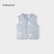 babylove嬰兒馬甲夾棉秋冬外穿保暖小馬褂男女寶寶純棉外出背心