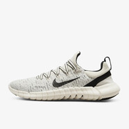 耐克（NIKE）24年新款 Free Run 赤足5.0 輕量透氣緩震舒適 男士跑步運動(dòng)鞋 灰白CZ1884-010 40.5 US7.5 40.5/US7.5