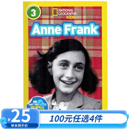 100元4件 美國國家地理分級閱讀全彩版 第三階段  英文原版繪National Geographic Level3  幼兒童科普百科系列認知讀物啟蒙繪本 Anne Frank 安妮弗蘭克