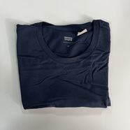 Levi's李維斯男棉短袖純色修身圓領(lǐng)T恤 深藍色 XS