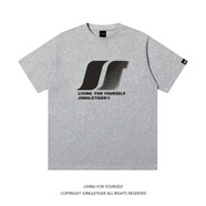 叢林老虎美式潮牌重磅t恤男短袖2025夏季新款高級感寬松純棉情侶半袖女T 麻灰色 M