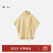 播【羊毛】商場同款黑標系列氣質(zhì)毛呢斗篷外套25冬新款BDS4AD4723 Y20麥禾 XS