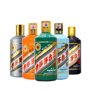 茅臺（MOUTAI）貴州茅臺酒 53度茅臺生肖紀(jì)念年份酒 送禮收藏 醬香型白酒 500ml 53度 500mL 5瓶 (狗豬鼠?；?組合