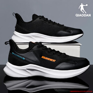 喬丹運動(dòng)鞋男鞋夏秋季網(wǎng)面透氣跑步鞋子男輕便軟底耐磨減震戶(hù)外鞋 黑色/酸橙色223 39