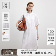 Marc O'Polo/MOP 2025夏季新款裙子梭織連衣裙女士海邊沙灘仙女裙小白裙 白色100 XXS