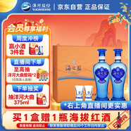 洋河 藍(lán)色經(jīng)典 海之藍(lán)42度 480ml*2瓶 禮盒裝（中秋送禮）濃香型白酒 