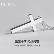 是你（IS YOU）信仰之光男生十字架S925銀項鏈時(shí)尚吊墜圣誕節生日禮物送男友老公 信仰之光項鏈男款+禮盒