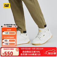 CAT卡特休閑鞋工裝鞋皮鞋男鞋戶外鞋子男士防滑低幫鞋商場(chǎng)同款 白色 40 (260mm)