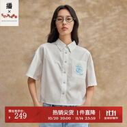 播 BROADCAST X ELLYLAND利落襯衫領(lǐng)襯衫BDR2CD1052 W40本白 M