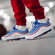 耐克（NIKE）男鞋Air Max 97子彈男子氣墊緩震休閑復古跑步鞋運動(dòng)休閑跑步鞋 921826-404 金屬銀 40.5