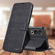 ALIVOoppoK12手機殼保護套K12防摔殼oppok12x新款樹(shù)紋翻蓋式男女通用 【oppok12】釉木黑+保護膜