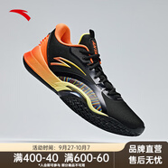 安踏（ANTA）風(fēng)洞5丨低幫籃球鞋秋新款運(yùn)動(dòng)鞋男緩震透氣實(shí)戰(zhàn)場(chǎng)外籃球鞋 【網(wǎng)面】基礎(chǔ)黑/高光黃/彤橘色-5 40
