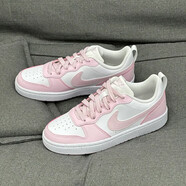 NIKE耐克女鞋秋季新款COURT BOROUGH LOW2低幫板鞋百搭小白鞋休閑鞋 力薦-女神款柔粉色 39