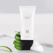 顏必科（YBK）精萃面膜鮮萃蘆薈水蘆薈膠精華原液防護(hù)乳舒緩面霜套盒 蘆薈氨基酸潔面乳100g