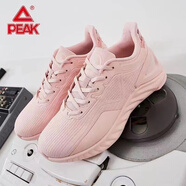匹克女鞋跑鞋春季新款透氣輕便跑步鞋子女軟底減震旅游休閑運動(dòng)鞋 608H花粉 38