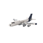 波音747積木飛機(jī)積木國(guó)際航空客機(jī)模型中國(guó)民航客機(jī)兼容樂(lè)高小顆 波音747