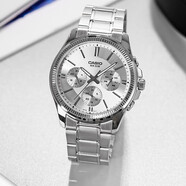 卡西歐（CASIO）手表男 商務(wù)休閑簡(jiǎn)約 指針 防水石英男表學(xué)生表考試表 MTP-1375D-7A