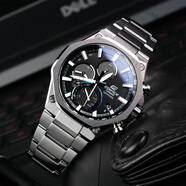 卡西歐（CASIO）手表太陽(yáng)能運動(dòng)鋼帶賽車(chē)男腕表EQS-500DB-1A EQB-1100YD-1【鋼鐵之心=太陽(yáng)能+