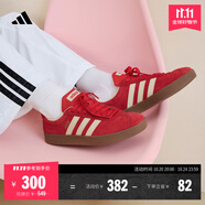 adidas「T頭鞋」VL COURT復(fù)古休閑板鞋德訓(xùn)鞋男女阿迪達(dá)斯輕運(yùn)動(dòng) 淺猩紅/暖香草色/黃色   38