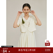 自巧小個(gè)子?xùn)|方簡(jiǎn)奢風(fēng)新中式吊帶連衣裙盤(pán)扣襯衫套裝女2023夏新款裙子 襯衫 XS (2碼)