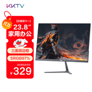 KKTV 23.8英寸 辦公顯示器  75Hz高刷率 三面微邊框 可壁掛 高清電腦顯示屏 低藍(lán)光 K24ZH
