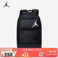 耐克（NIKE）兒童雙肩包JORDAN男女童背包書包 正黑色 48*31*15cm 