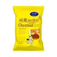 卡奇（Kaqi）【本店熱銷(xiāo)】 板栗粗糧鍋巴200g/袋 辦公室休閑零食禮包膨化食品 咸蛋黃味 200g*5袋