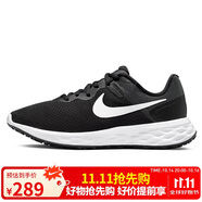 耐克NIKE女跑步鞋REVOLUTION6運(yùn)動鞋DC3729-003黑白35.5